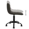 vidaXL Chaise pivotante de bureau Gris fonc&eacute; Velours