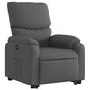 vidaXL Fauteuil inclinable &eacute;lectrique gris fonc&eacute; tissu