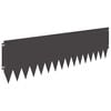 vidaXL Bordure de Pelouse 10 pc 103 x 30 cm Acier Noir