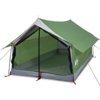 vidaXL Tente de camping 2 personnes vert 193x122x96 cm taffetas 185T