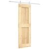 vidaXL Porte coulissante 70 x 210 cm Bois de pin massif (non trait&eacute;)