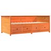 vidaXL Lit de jour sans matelas cire marron 80x200 cm bois pin massif