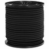 vidaXL Cords &eacute;lastiques 4 mm Noir PP et caoutchouc