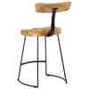 vidaXL Tabourets de bar lot de 2 49x43x79 cm bois de manguier massif