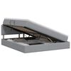 vidaXL Lit avec rangement et matelas Gris clair 140 x 200 cm Velours