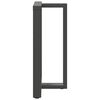 vidaXL Pieds de table de bar en T, 2 pi&egrave;ces, anthracite, 60 x 35 x (90-91) cm, acier