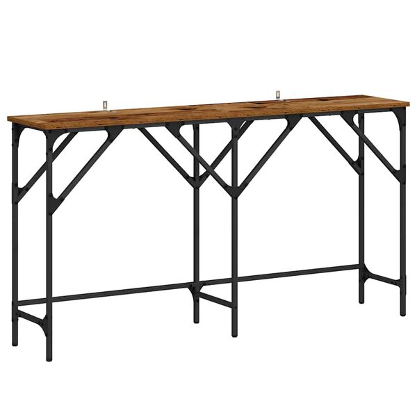 vidaXL Table console Bois Ancien 140 x 29 x 75 cm Bois d'ing&eacute;nierie