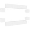 vidaXL Ensemble de meubles TV 8 pcs Blanc Bois d'ingénierie