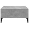 vidaXL Table basse gris béton 60x60x30 cm bois d'ingénierie
