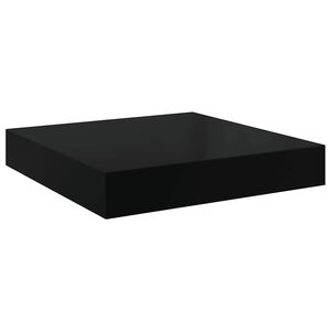 vidaXL Étagère murale flottante Noir brillant 23x23,5x3,8 cm MDF