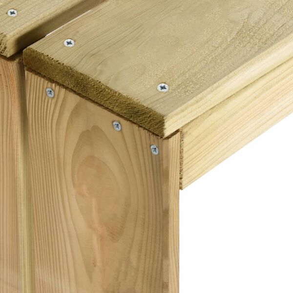 vidaXL Table de bar 100x60x110 cm Bois de pin impr&eacute;gn&eacute;