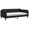 vidaXL Lit de jour avec matelas noir 100x200 cm tissu