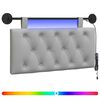 vidaXL T&ecirc;te de lit suspendue Gris nuage Tissu