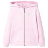 Sweat à capuche pour enfants rose clair 128