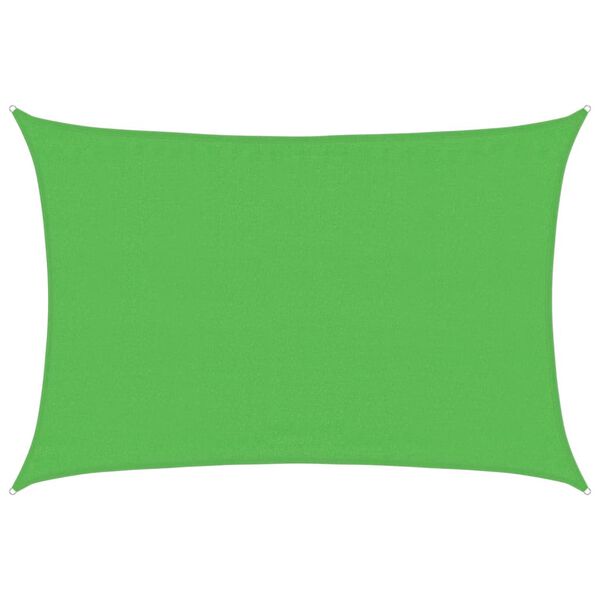 vidaXL Voile d'ombrage 160 g/m² Vert clair 3,5x5 m PEHD