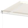 vidaXL Auvent automatique sur pied 600x350 cm Cr&egrave;me