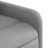 vidaXL Fauteuil inclinable &eacute;lectrique Gris clair Tissu
