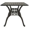 vidaXL Table de jardin bronze 150x90x72 cm aluminium coul&eacute;
