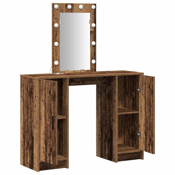 vidaXL Table de Toilette Marron 102 x 33 x 135 cm Bois d'ingénierie