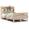 vidaXL Lit bibliothèque sans matelas 135x190 cm bois de pin massif