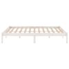 vidaXL Cadre de lit sans matelas blanc 150x200 cm bois de pin massif