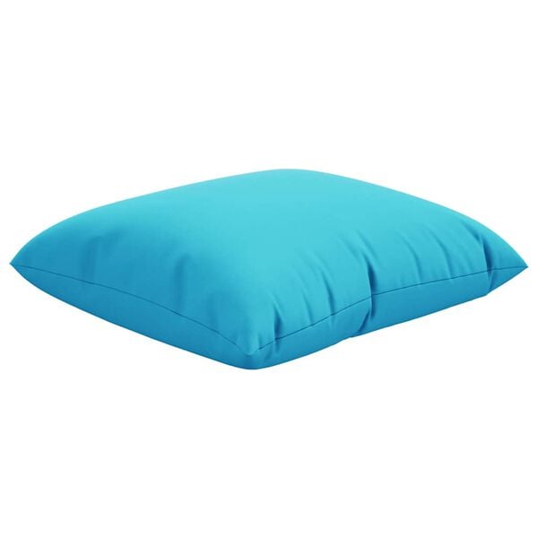 vidaXL Coussins &Eacute;parpill&eacute;s Uni 4 pcs Turquoise 50 x 50 cm