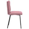 vidaXL Chaises &agrave; manger lot de 6 rose velours