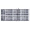 vidaXL Coussins de chaise &agrave; dossier haut lot de 6 carreaux gris