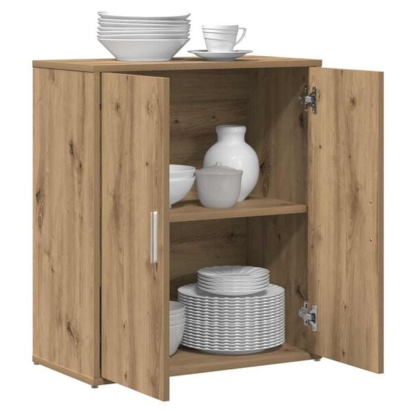 vidaXL Buffet 2 pcs Ch&ecirc;ne artisanal 60 x 31 x 70 cm Bois d'ing&eacute;nierie