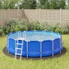 vidaXL B&acirc;che de piscine gris clair &Oslash;428 cm g&eacute;otextile polyester