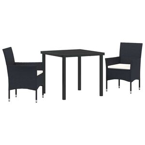 vidaXL Ensemble de salle &agrave; manger pour jardin 5 pcs Beige polyrotin