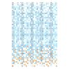 EISL Rideau de douche avec mosa&iuml;que bleu-orange 200x180x0,2 cm