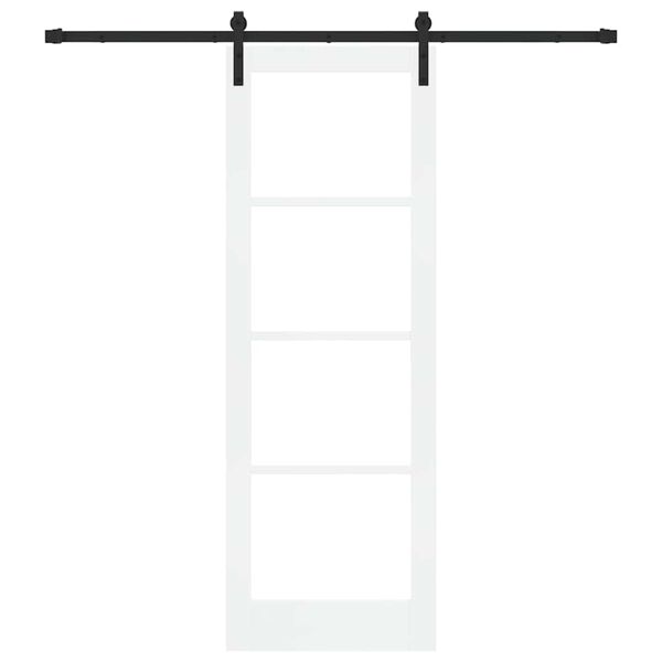 vidaXL Porte coulissante ORKDAL Blanc et Noir 73,5 x 211 cm