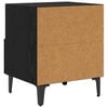 vidaXL Cabinet de chevet avec tiroir Ch&ecirc;ne noir 40 x 35 x 47.5 cm