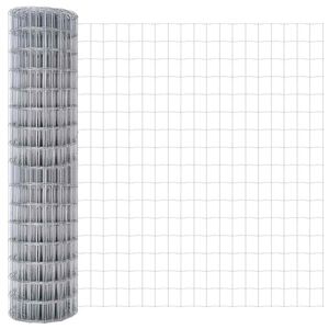 vidaXL Clôture Euro Argent 1 x 25 m