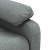 vidaXL Fauteuil de massage inclinable Gris fonc&eacute; Tissu