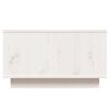 vidaXL Table basse Blanc 55x56x32 cm Bois massif de pin