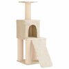 vidaXL Arbre &agrave; chat avec poteaux &agrave; griffer en sisal Cr&egrave;me 146 cm