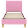 vidaXL Cadre de lit pour tout-petit avec tête de lit Rose 70 x 140 cm