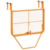 vidaXL Table de balcon Jaune 60x40 cm Acier