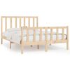 vidaXL Cadre de lit sans matelas 140x190 cm bois massif