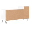 vidaXL Meuble TV Blanc brillant 100x35x55 cm Bois d'ing&eacute;nierie
