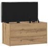 vidaXL Banc de rangement Ch&ecirc;ne artisanal 82x42x45 cm Bois d'ing&eacute;nierie