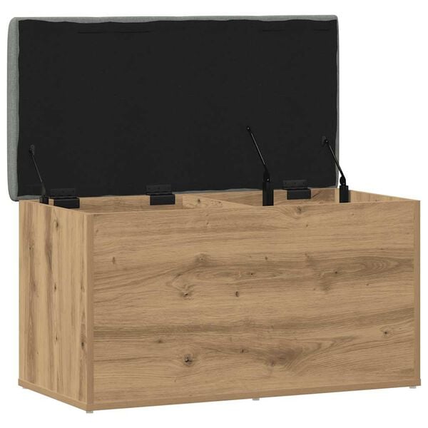 vidaXL Banc de rangement Ch&ecirc;ne artisanal 82x42x45 cm Bois d'ing&eacute;nierie