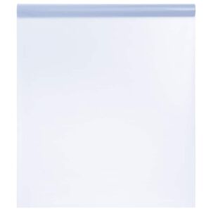 vidaXL Film pour fen&ecirc;tre statique d&eacute;poli gris 45x500cm PVC