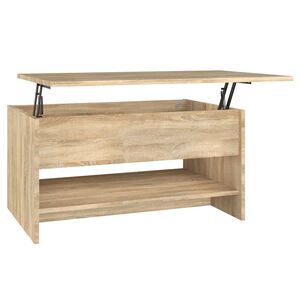 vidaXL Table basse Ch&ecirc;ne sonoma 80x50x40 cm Bois d'ing&eacute;nierie