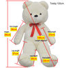 vidaXL Ourson en peluche XXL Blanc 85 cm