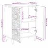 vidaXL Buffet de Rangement Blanc 60 x 33,5 x 75 cm