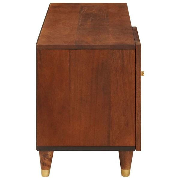 vidaXL Meuble TV Marron 80 x 31,5 x 46 cm Bois de mangue massif