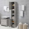 vidaXL Armoire de salle de bain Gris b&eacute;ton Bois d'ing&eacute;nierie